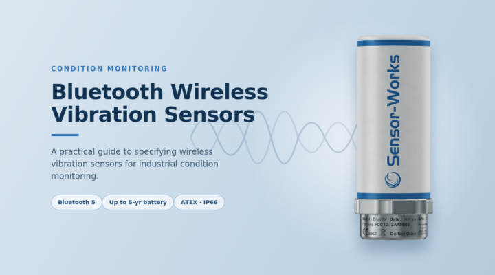 Bluetooth wireless vibration sensor for industrial condition monitoring
